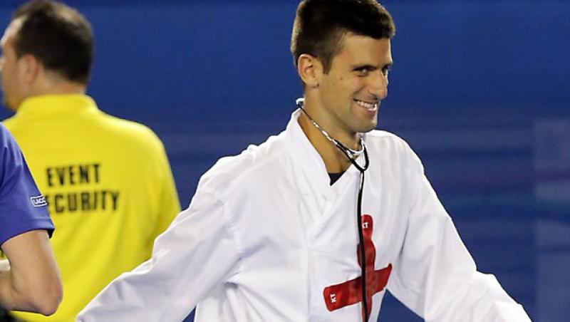 Novak Djokovici, doctorul numarul unu la Australian Open