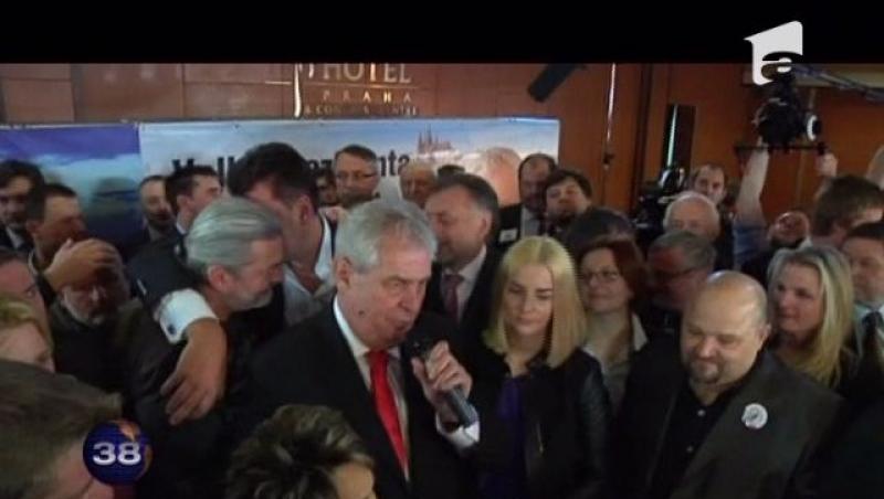 Fostul premier de stanga Milos Zeman a castigat alegerile prezidentiale din Cehia
