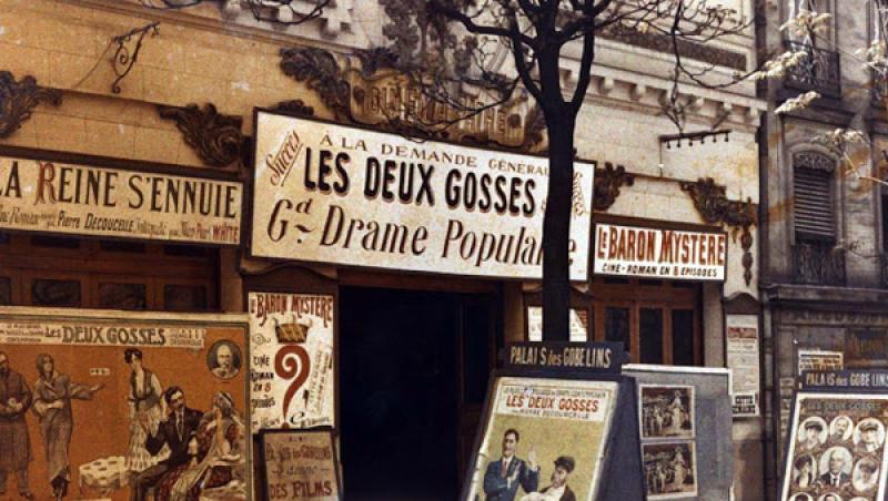 Genial: Imagini, rare, COLOR, din Parisul de acum 100 de ani!