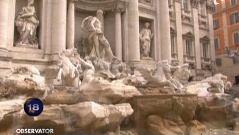 Unul dintre simbolurile Romei, Fontana di Trevi, va fi complet restaurat 