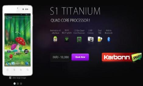 Karbonn Smart S1 Titanium – Un nou smartphone dual sim de varf