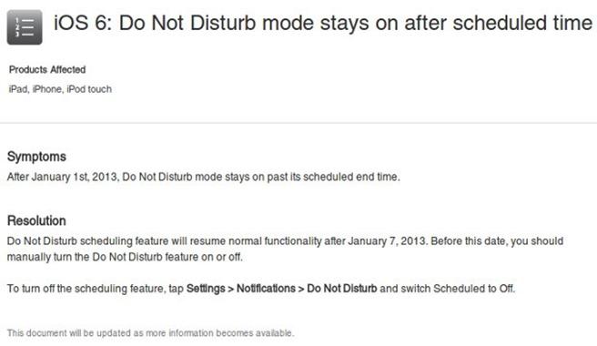 Apple recunoaste un nou bug in iOS 6