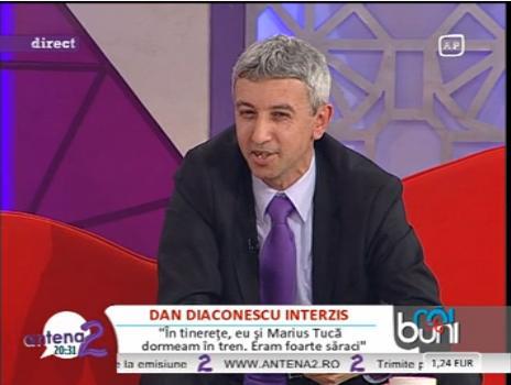 Dan Diaconescu face dezvaluiri: "Eu si Marius Tuca eram atat de saraci incat dormeam in tren"