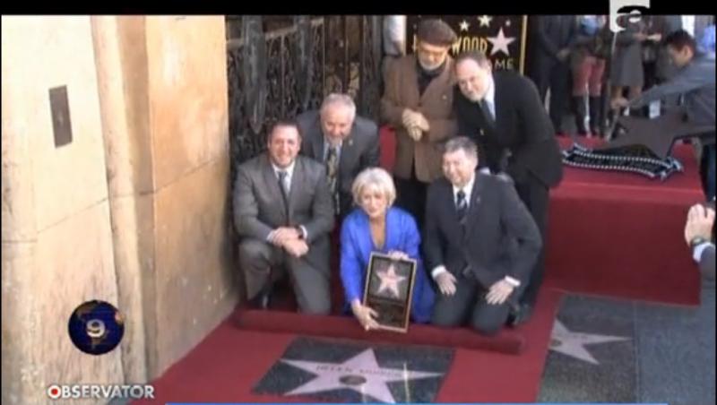 Helen Mirren a primit o stea pe Bulevardul Gloriei de la Hollywood