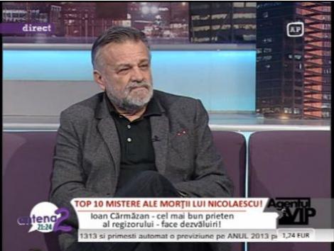 Ioan Carmazan: "Sergiu Nicolaescu nu a avut cancer"