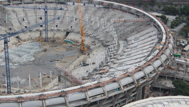 FOTO! Istoria se reconstruieste! Lucrari de modernizare la celebrul stadion Maracana