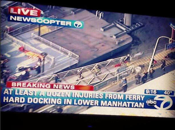 Accident de feribot in New York: aproximativ 50 de oameni au fost raniti