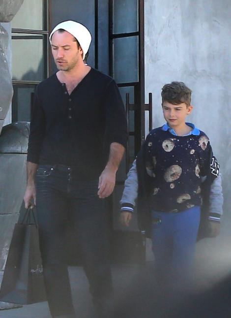 Fiul lui Jude Law, actor la noua ani: baiatul a primit rolul principal intr-un scurtmetraj 