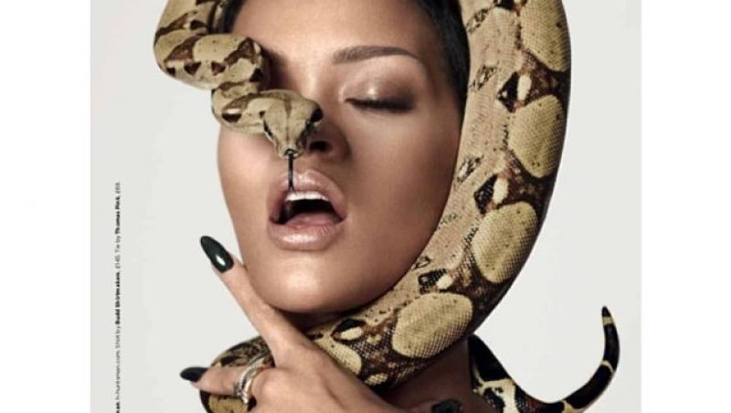 Galerie FOTO: Misca-te ca sarpele! Rihanna, periculos de sexy in cel mai recent pictorial