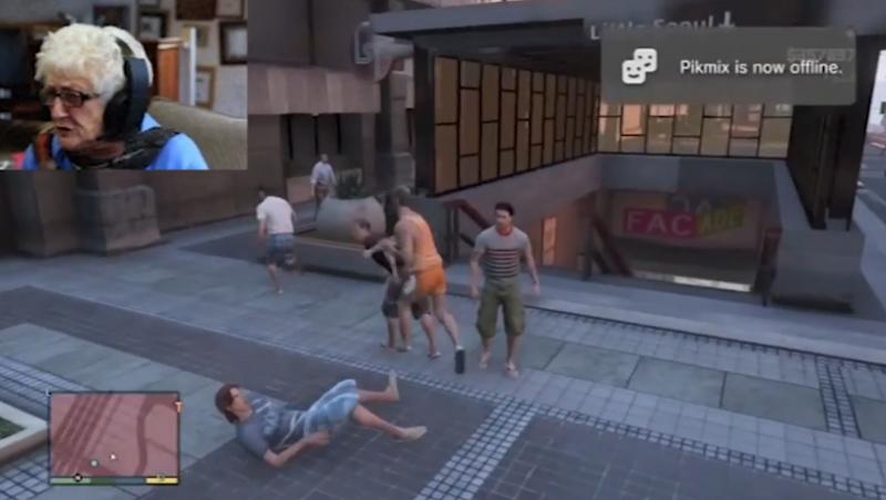 VIDEO! Adio gem si muraturi! O bunicuta se joaca GTA V 
