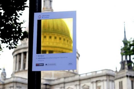 In Londra, Instagram s-a portat in lumea reala