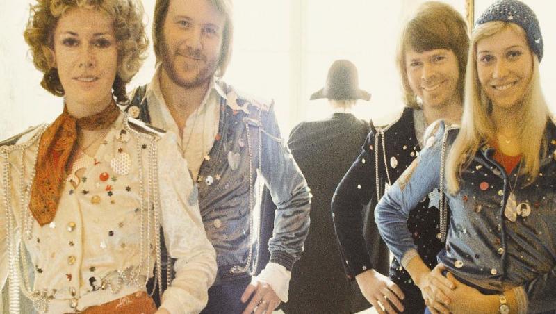 ABBA în anul 1974, la lansarea hitului "Waterloo"