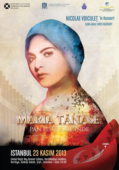 Concert omagial “Maria Tănase 100 - În sunetul naiului” la Istanbul cu ocazia Zilei Naţionale a României