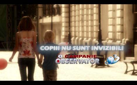 Campania Observator  “Copiii nu sunt invizibili”, nominalizată la PR Award România