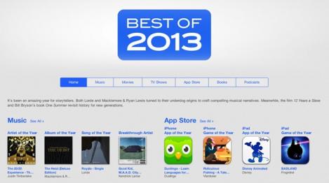 Apple: Top cele mai populare aplicaţii, albume şi artişti în 2013