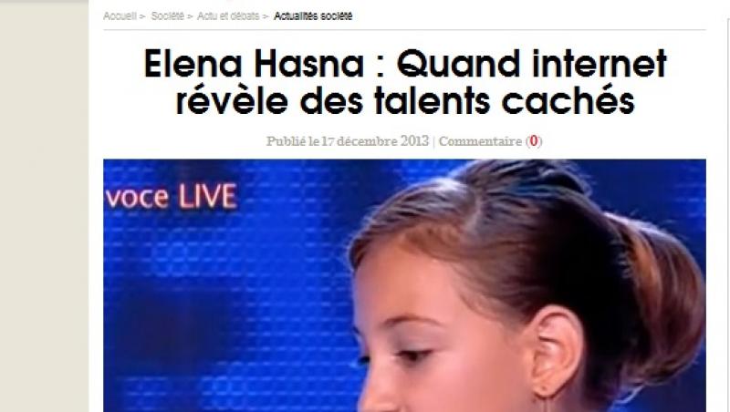 Presa franceză scrie despre Elena Hasna: ”Are o voce incredibilă!”