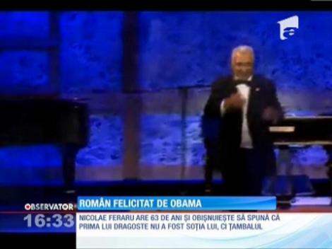 Țambalistul Nicolae Feraru, felicitat de însuși Barack Obama!