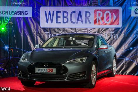 Lansarea Webcar.ro în România. Vedeta serii: noul Tesla Model S