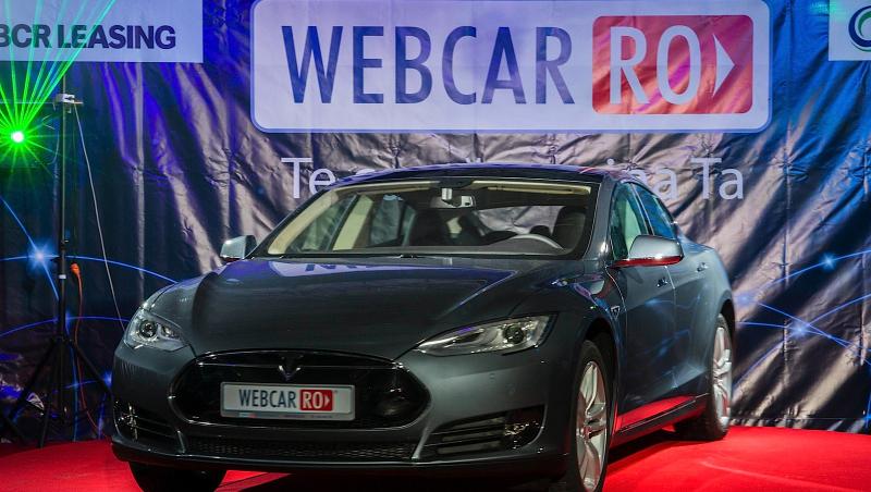 Lansarea Webcar.ro în România. Vedeta serii: noul Tesla Model S