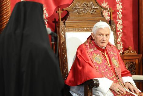Discursul de retragere al papei Benedict al XVI-lea: "Puterile mele nu mai sunt capabile sa exercite in mod adecvat ministerul petrianian"