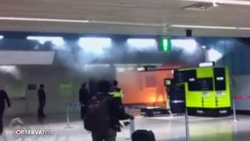 SOCANT! Un tanar de 18 ani si-a dat foc pe un aeroport din Roma