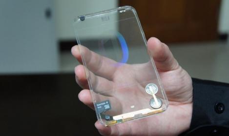 Polytron demonstreaza un smartphone complet transparent