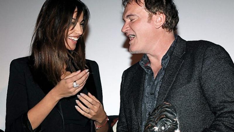 Madalina Ghenea s-a fotografiat alaturi de unul dintre cei mai mari regizori de la Hollywood, Quentin Tarantino