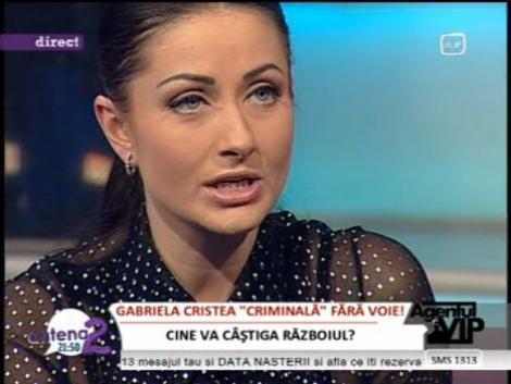Gabriela Cristea: "Eu nu-mi dau tatal in judecata"