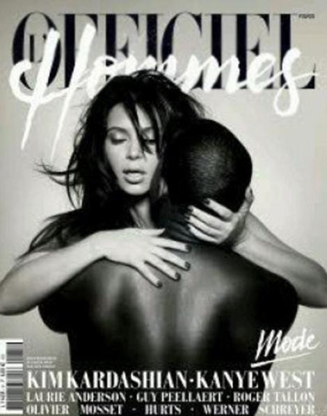 Kim Kardashian si Kanye West, goi intr-o revista franceza!
