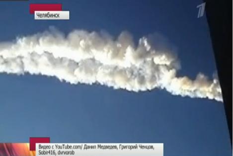 Teoria conspiratiei: Meteoritul cazut in Rusia ar fi fost un atentat terorist