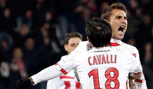 Adrian Mutu a reusit o "dubla" in meciul Ajaccio - Lyon 3-1!