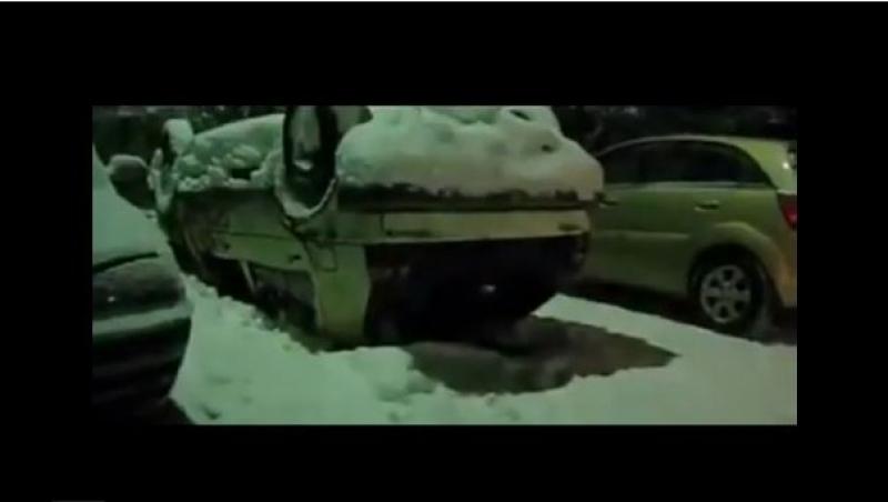 VIDEO! Se poate intampla doar in Rusia: parcare intr-un mare, dar mare stil!!!