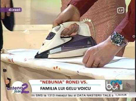 Cantaretul de muzica populara Gelu Voicu se pricepe la... calcat camasi!