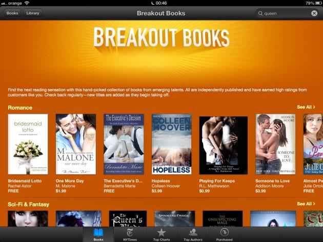 Breakout Books: Apple incearca sa ajute scriitorii independenti