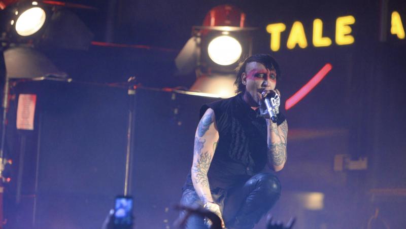 Marilyn Manson a lesinat in timpul unui concert sustinut in Canada