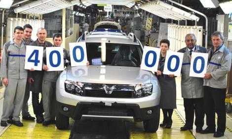 Dacia Duster, mandrie nationala: 400.000 de unitati produse in 3 ani