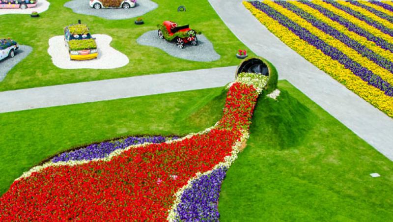 Dubai Miracle Garden, cea mai mare gradina de flori din lume