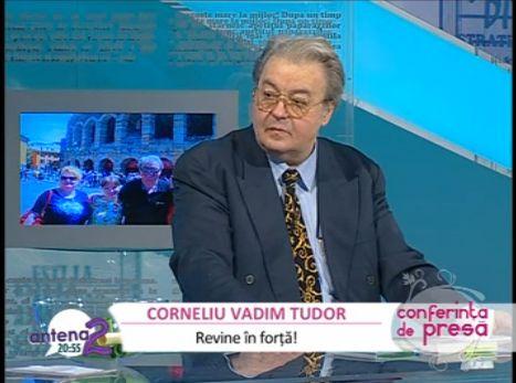 Corneliu Vadim Tudor: "Vreau sa construiesc o statuie a Mantuitorului pe muntele Tampa"