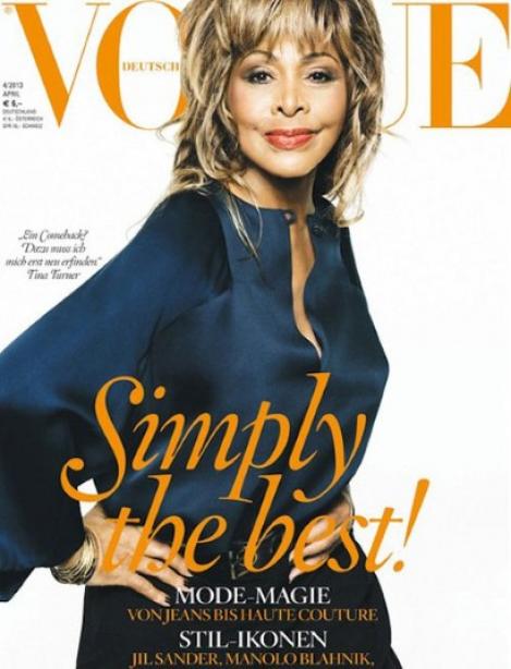 Tina Turner, "simply the best" pe coperta revistei VOGUE, la 73 de ani