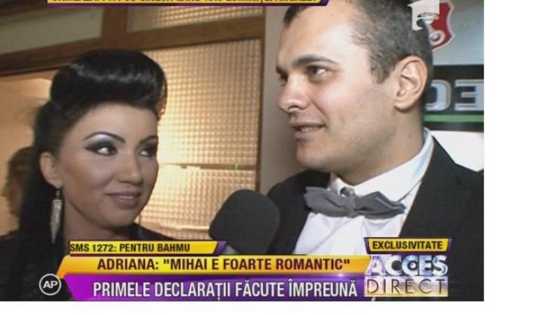 Adriana Bahmuteanu si Mihai, ca doi porumbei: 
