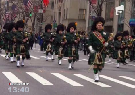 Irlandezii din New York au sarbatorit Sfantul Patrick cu o zi mai devreme