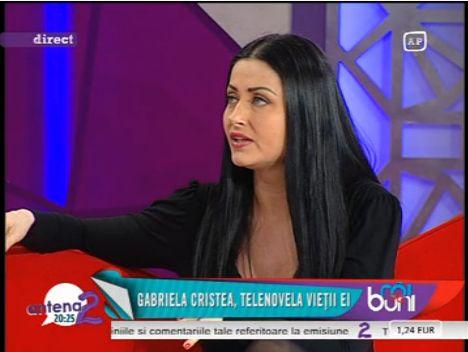 Gabriela Cristea: "N-am fost la inmormantarea mamei mele pentru ca as fi provocat un scandal imens"