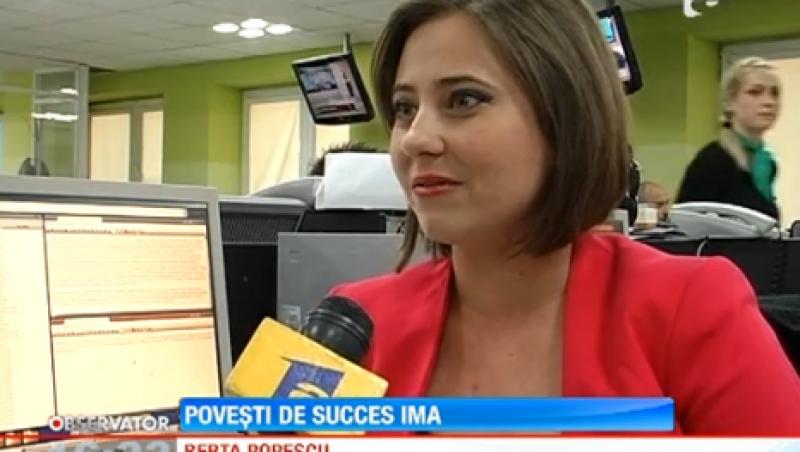 Berta Popescu, printre cei mai de buni cursanti de la IMA