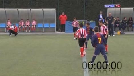 VIDEO! Inca un record pentru juniorii Barcelonei: Asa se da un gol in cinci secunde