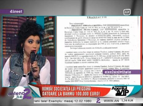 Adriana Bahmuteanu isi sustine afirmatiile cu documente si face apel la pace: "Il rog pe Prigoana sa inceteze povestea asta!"