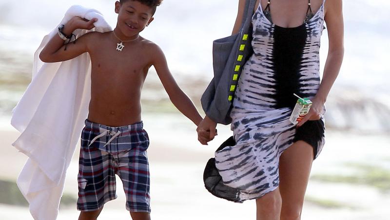 Momente tragice pentru Heidi Klum! Fiul ei de sapte ani era sa se inece in apele oceanului