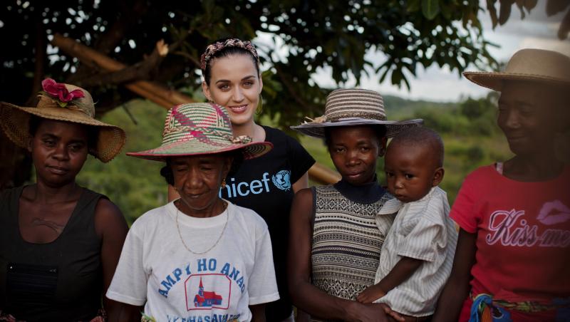 Katy Perry a devenit ambasador al UNICEF in Madagascar