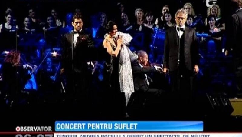 Andrea Bocelli, concert pentru suflet