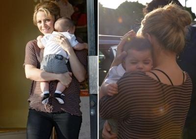 Shakira, surprinsa la cumparaturi in Los Angeles cu micutul Milan