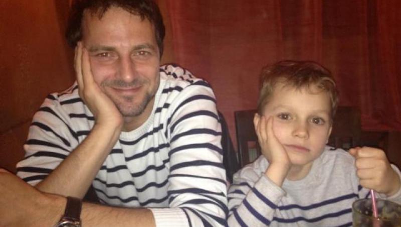 Asemanare izbitoare intre actorul Andrei Aradits si fiul sau, Eric, la varsta de un an!